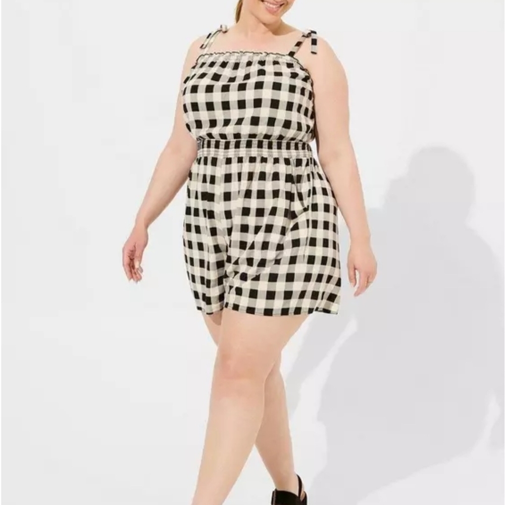 Black and White Gingham Dress